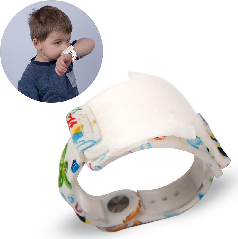 Wipeband Nose Wipes | Kids Wearable Bracelet with Built-in Nose Tissues | Soft 6-Layer Laminated Tissues | Convenient & Hygienic for Clean Hands & Clothes - Image 2